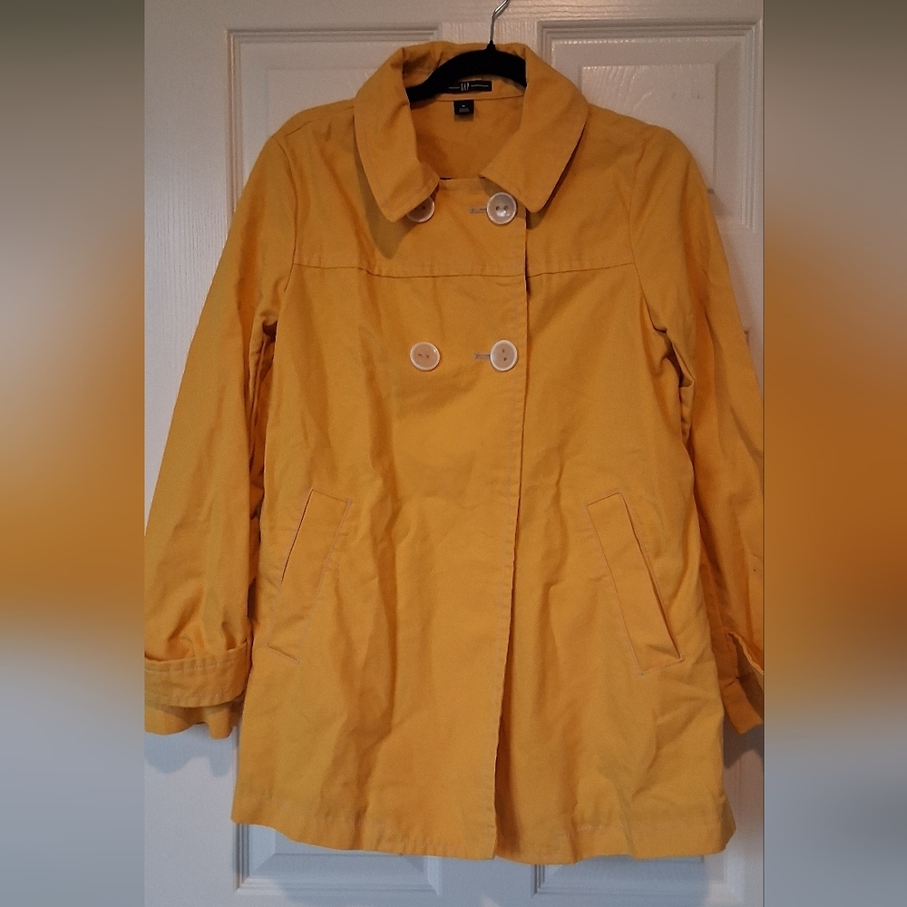 GAP Mustard Double-Breasted Jacket Size M